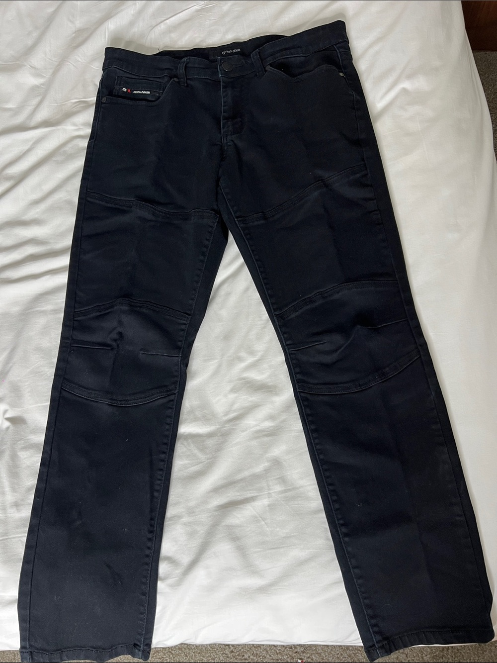 34x30 Slim Black Men's Fried Denim Jeans